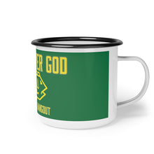 Load image into Gallery viewer, I&#39;m A River God Enamel Camp Cup

