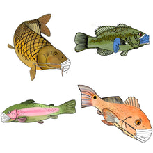 Load image into Gallery viewer, medical mask fish sticker pack
